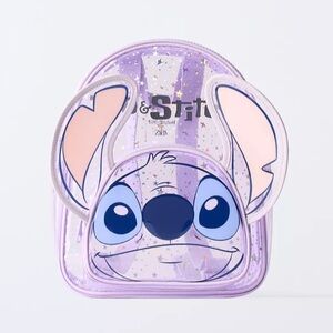 Zara Disney Stitch Kids Backpack - Lavender and Pink